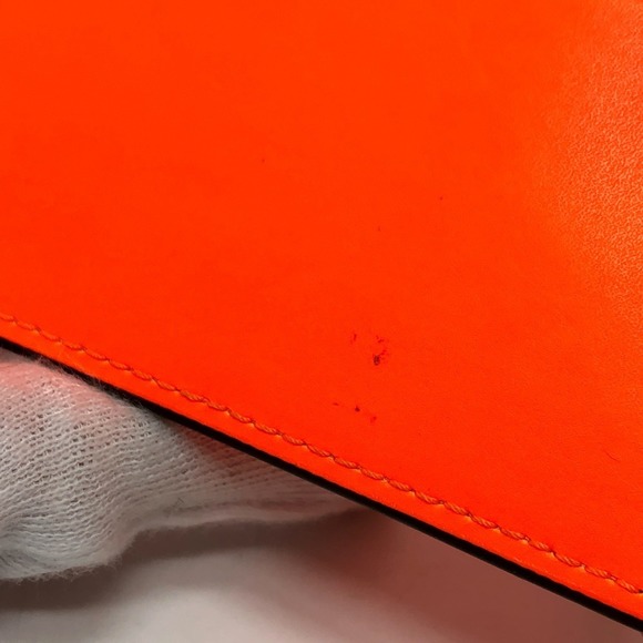 VALENTINO Orange Leather Wallet - Picture 8 of 16